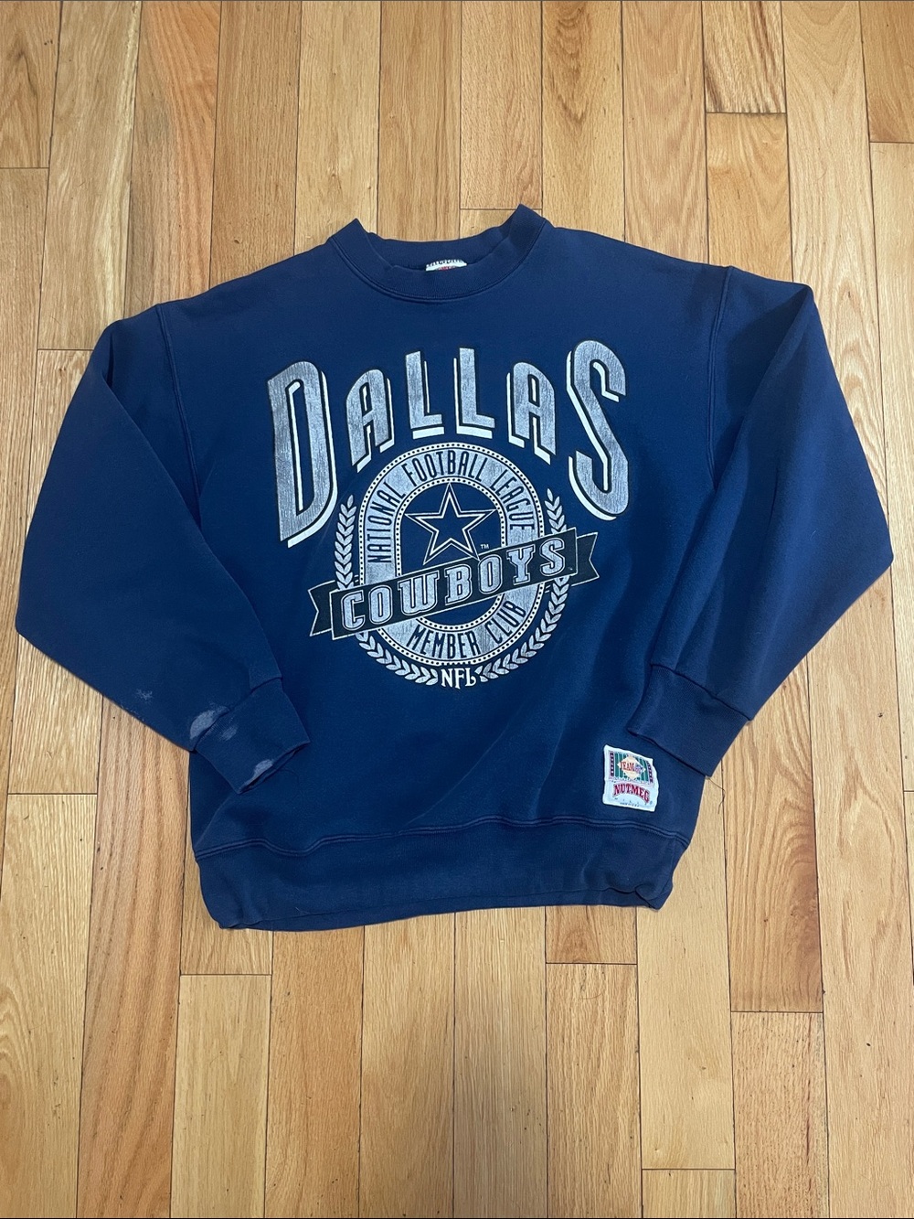Dallas Cowboys Navy Graphic Pullover Sweatshirt